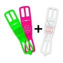 Finn 2 + 1 gratis (Grün + Pink + Transparent)